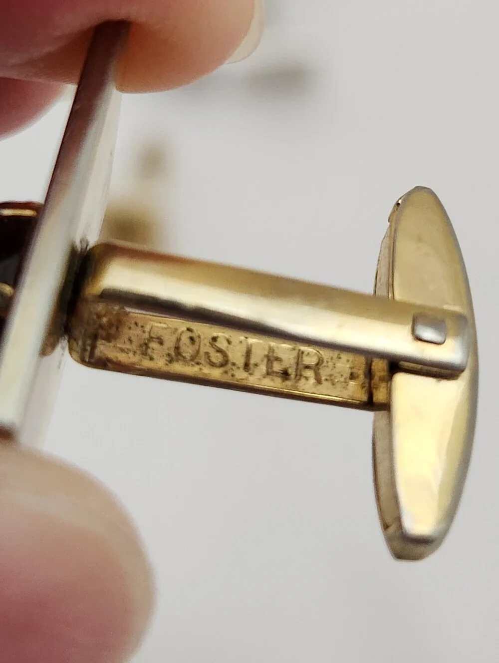 Vintage Cufflinks Lot Foster Swank Cuff Links Gold Color Silver Tone 4 Pairs VTG